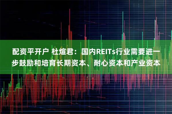 配资平开户 杜煊君：国内REITs行业需要进一步鼓励和培育长期资本、耐心资本和产业资本